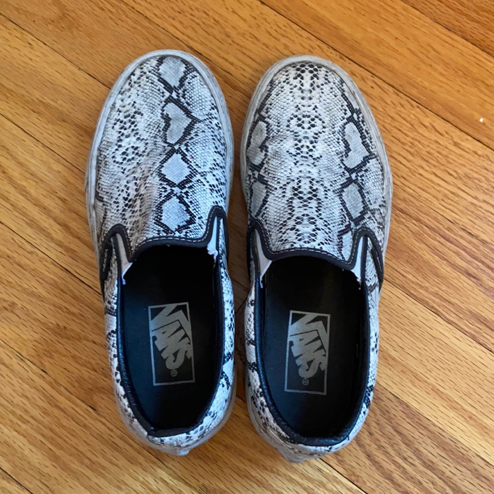 Snakeskin vans